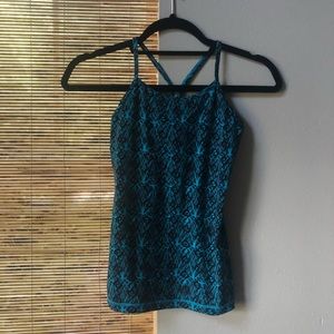 blue patterned ivivva shake it up tank